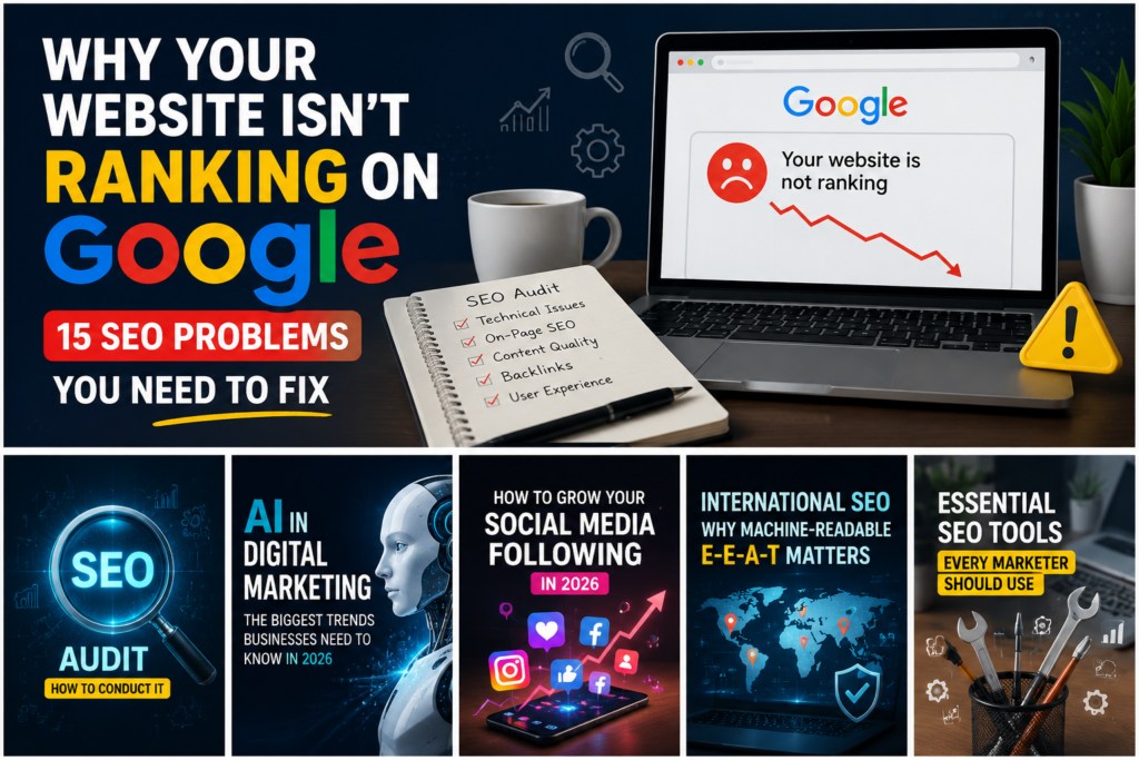 Why Your Website Is not Ranking on Google: 15 SEO Problems You Need to Fix