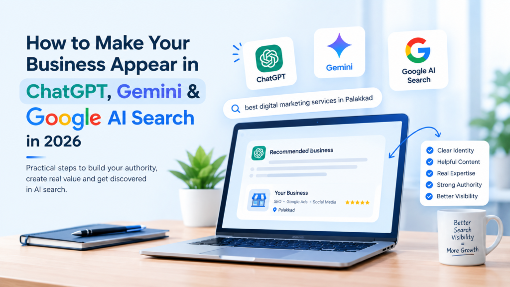 How to Make Your Business Appear in ChatGPT, Gemini & Google AI Search in 2026