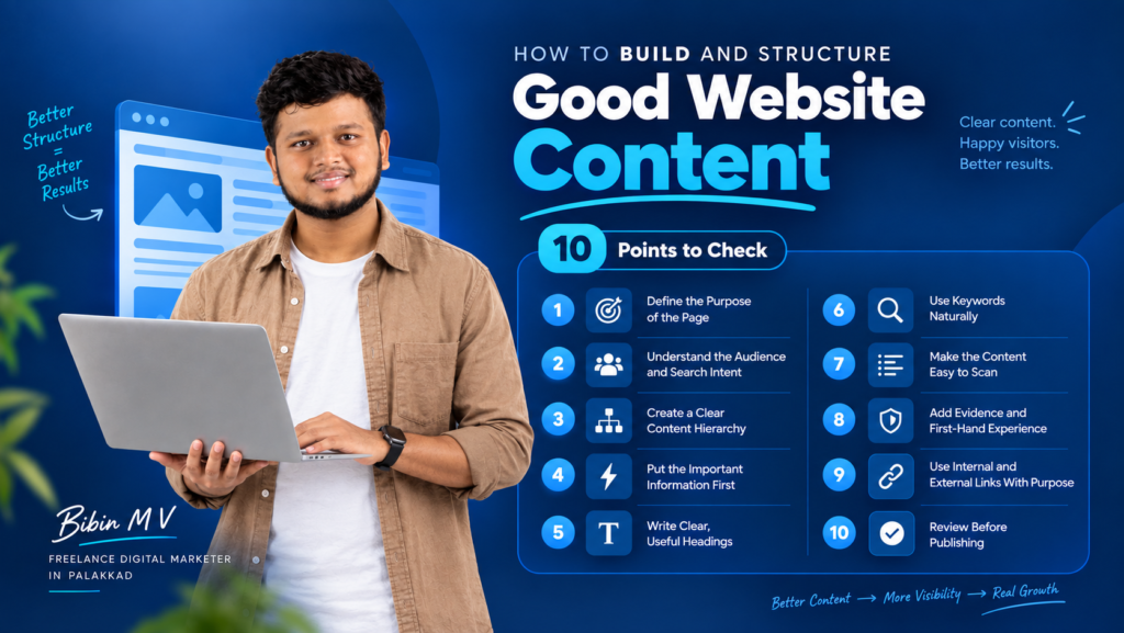 How to Build and Structure Good Website Content: 10 Points to Check